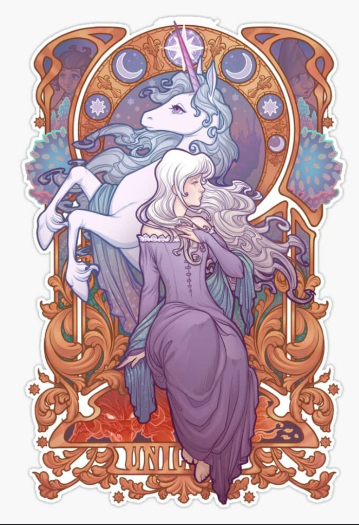the last unicorn movie poster